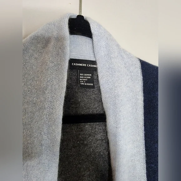 Cashmere Cashmere open color block cardigan size S 100%cashmere NWOT - Picture 5 of 12
